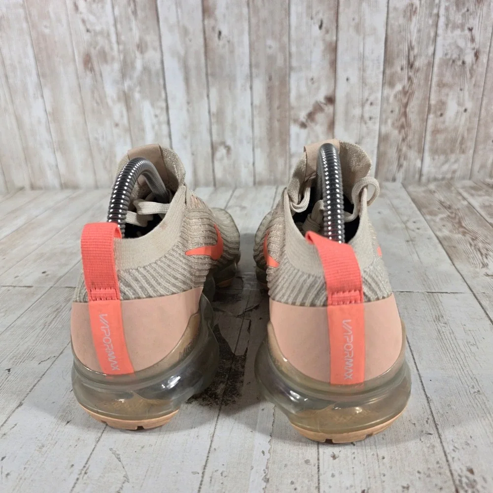 Nike Air VaporMax Flyknit 3 Womens Fossil‎ Sunset Pulse CT1274-200 Pink Tan 8